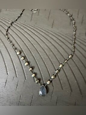 Ela rae semiprecious stone necklace